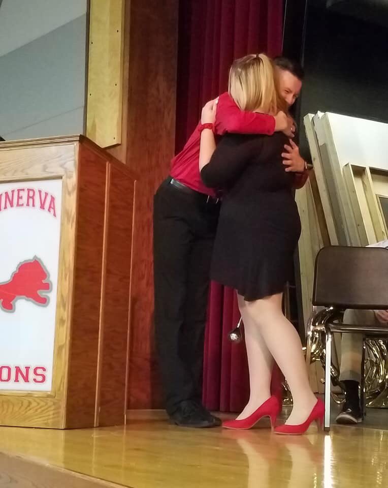 I have now and officially passed the baton to your “2020 Pride Of Minerva Head Drum Major” Makenzie Dietrich. <a href="/kenziedietrich/">kenzie💓🌻</a>  You’re meant to do great things and have already made me so proud♥️ Go get em tiger!
With Love,
Kyle🎷🎺🥁