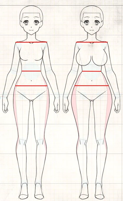 人って痩せすぎるとどんどん『中世的』になるんですよね。
女性らしさは肩幅と、クビレ、腰幅の高低差にあるので痩せれば痩せるほど『女性らしいボディーライン』は消えていきます。
これは男性も同様で筋肉を削ぎ落としていくと中世的になります。 