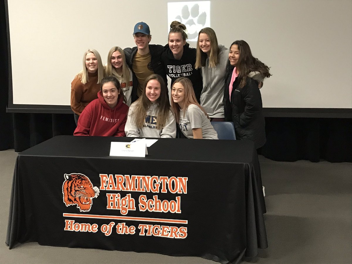 MrMichaelWoody's tweet photo. So proud of @charlotte3o UW Eau Claire and @btimerson17 UW Stout!!  From “The Wee Ones” to College bound athletes!!! @FarmTigerVb https://t.co/uPrNvVwkzM