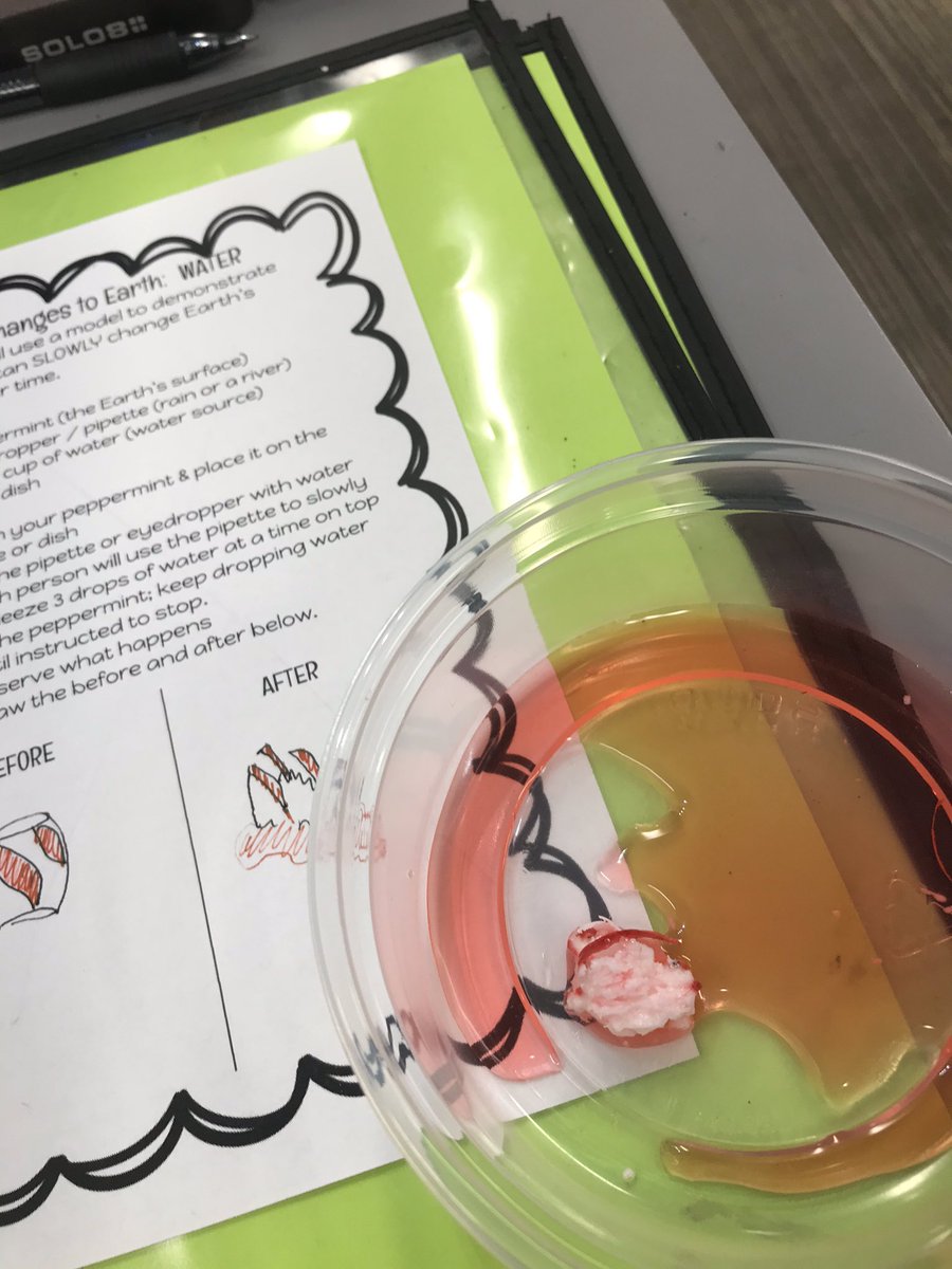 LeMeilleur4thgr's tweet photo. Studying slow changes to Earth’s surface is SWEET! Lots of WHOAs and WOWs today in science. #ACECubs #katyisdscience #4th4ever https://t.co/JkyE7ZMz5j