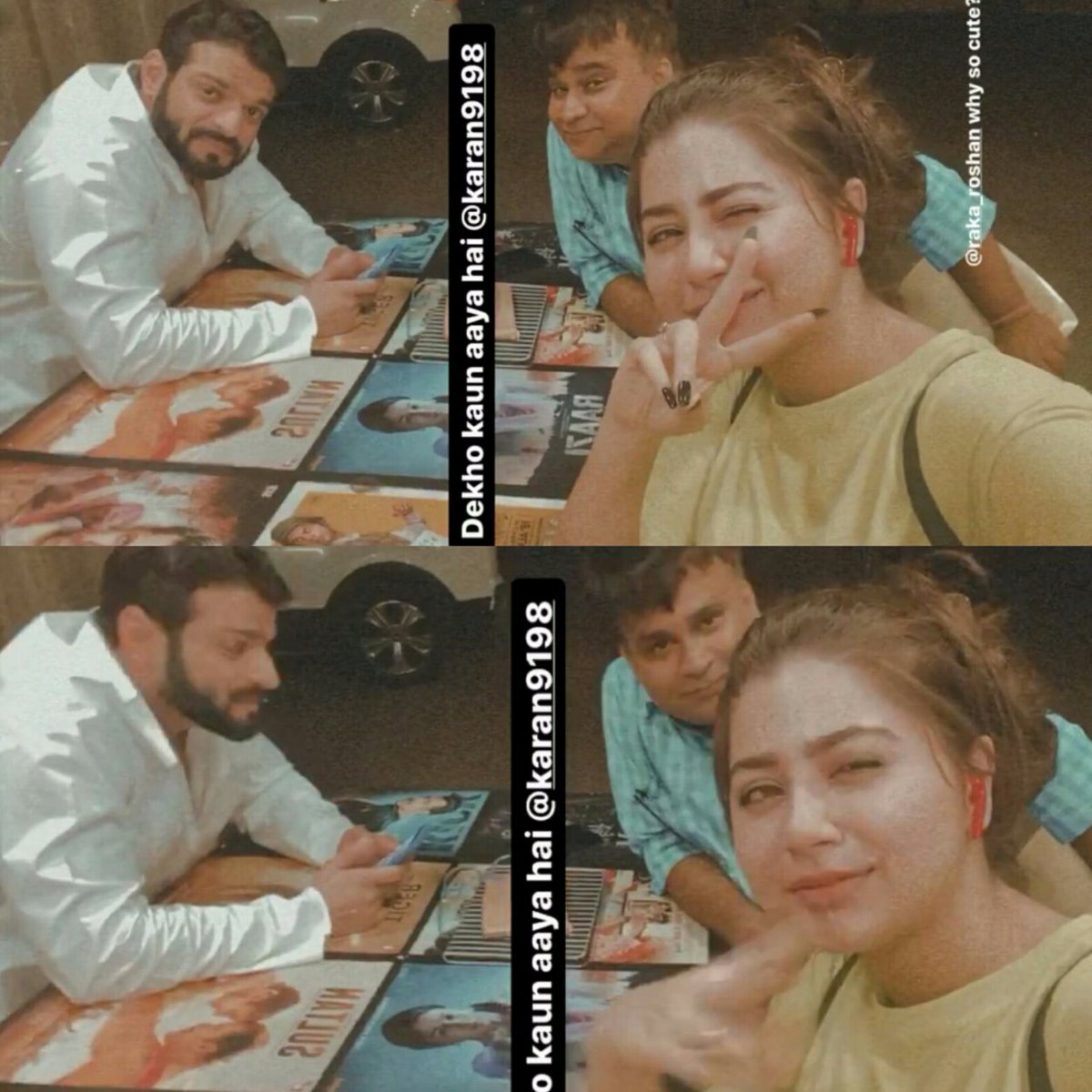 #KarAditi ❤😍 on Set pic
.
.
 #KaranPatel #kingoftelevision  #bestactor #KPinFearFactor #ramankumarbhalla #onset #yehhaimohabbatein #YHM #AditiBhatia @TheKaranPatel @Aditi_bhatia4