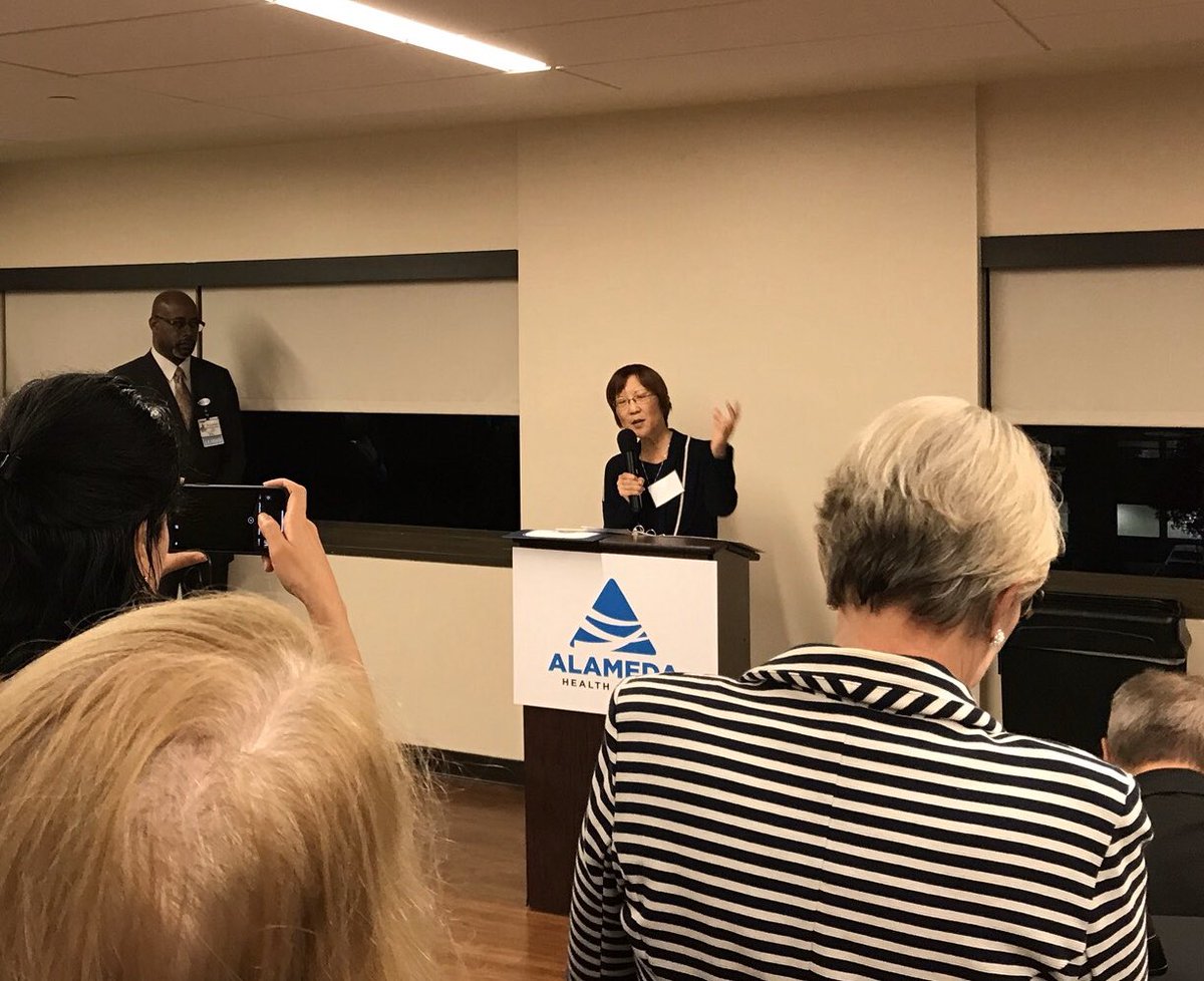 AlamedaHealth's tweet photo. Celebrating our new state-of-the art Acute Rehab facility at San Leandro Hospital with Supervisor @wilmachan7 @DeborahCoxSL1 @drmghernandez @AHS_DFinley @AHS_FNDN #WeServeAll #CareForTheFuture https://t.co/UTrEPwKaxz