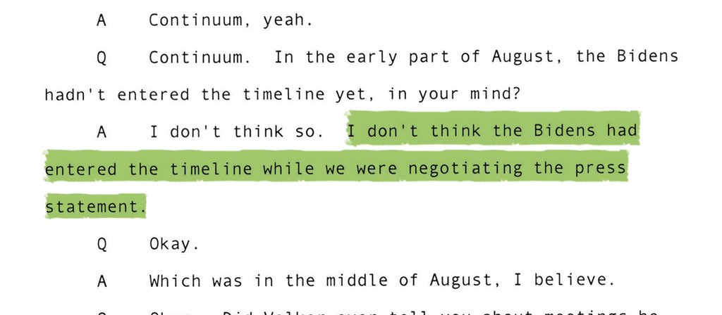 Another lie about when he knew Burisma meant Biden. Fun!
