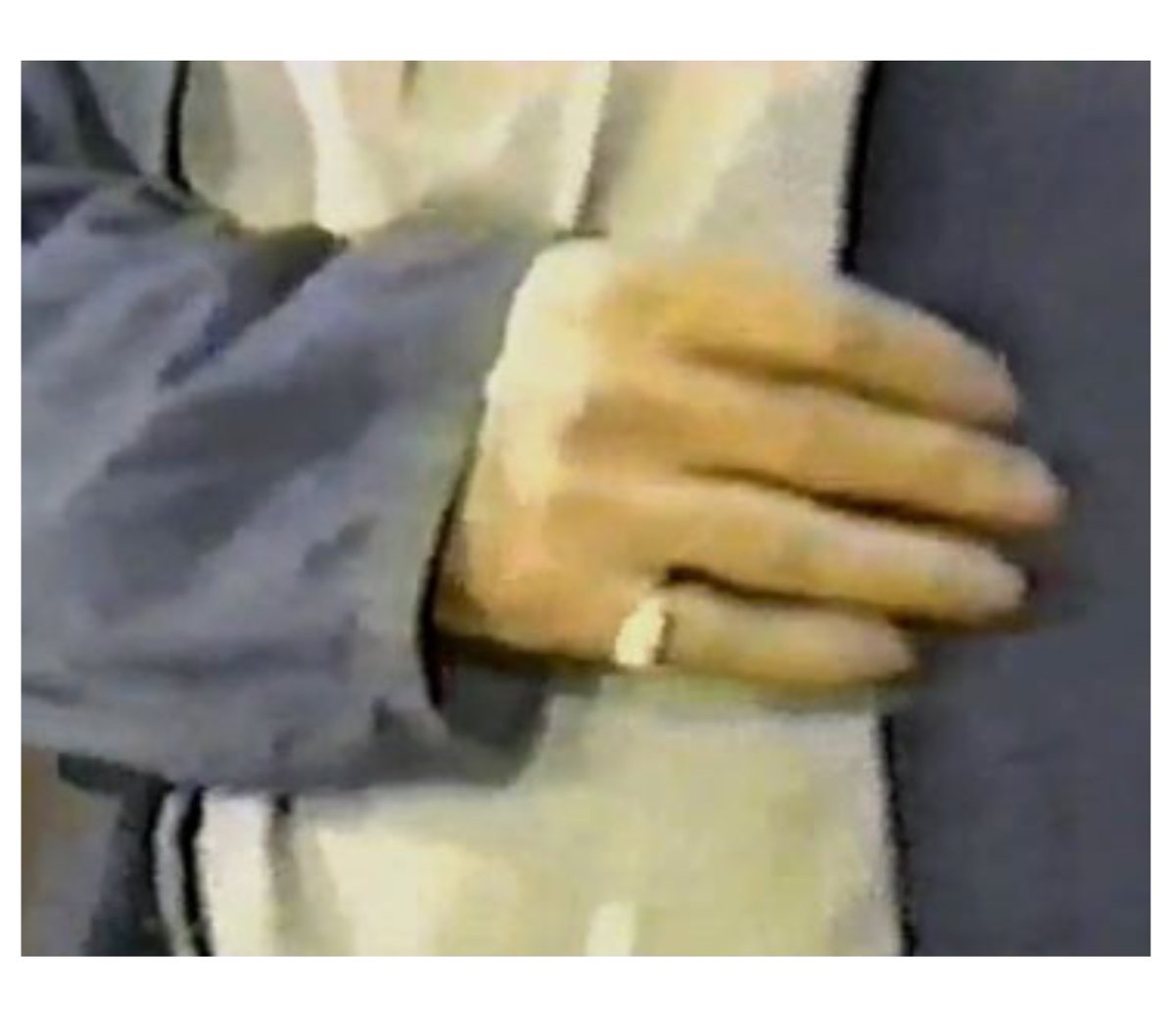 18 of 25“Prison” interviews?1) Brown sweatshirt and blue jeans?2) Looks like Manson has been out in public & is way too “hip” in this 70’s interview?3) Inmates are not allowed personals like this gold ring.4) 2 rings, bandana around neck & photo taken on visitor side?