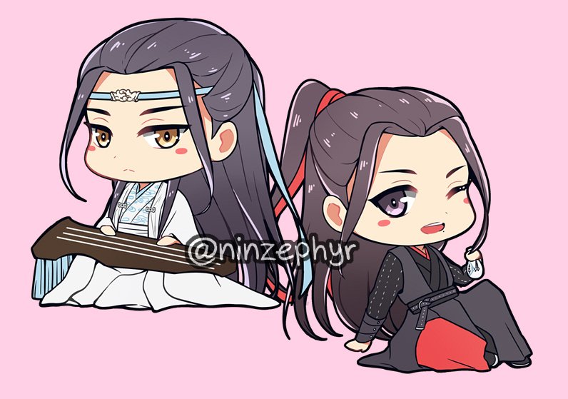 「CQL chibi WangXian ??? 」|NIŃ 🐺💞🦌のイラスト