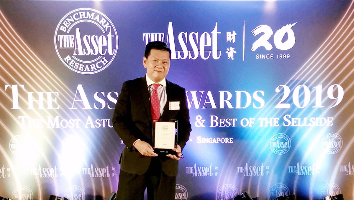 Jun_Neri's tweet photo. Thanks to @TheAssetMag for conducting the poll. Grateful to my research team, BPI colleagues, my family &amp; friends and most of all to my creator #OurBPI #OneAyala https://t.co/1RSehQEqju