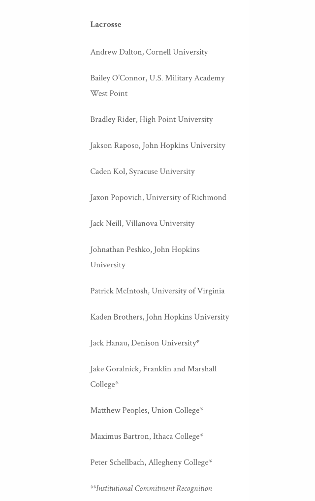 SarumAthletics's tweet photo. Varsity Lax:15 Make their decision official today.  
@jhumenslacrosse @SpiderMLAX @CornellLacrosse @ArmyWP_MLax @HPUMensLax @CuseMLAX @NovaLacrosse @UVAMensLax @DenisonLacrosse
 @fandmMLAX @UnionMLacrosse @ithacabomberlax
@acgatorsmlax 
#GoKnights 
@burylax 
@SarumKnight https://t.co/CxCDbGLWd4