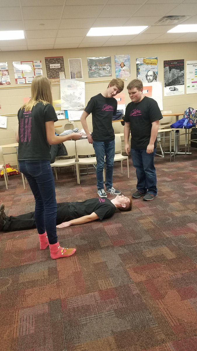 VernonMrs's tweet photo. This is my actual job. They pay me to play improv games with hilarious kids.#NPspeech https://t.co/f4zYEha29y