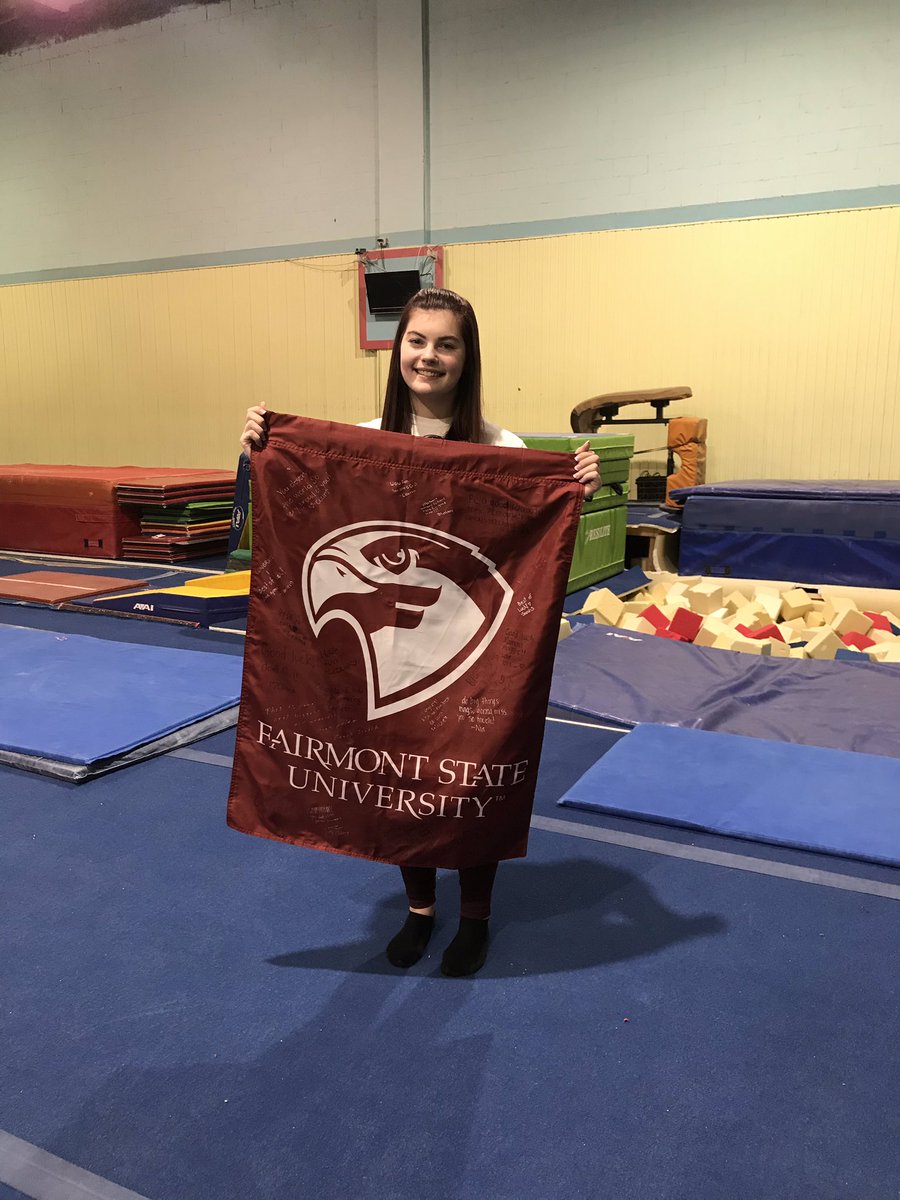 magsgig's tweet photo. Officially a falcon!! I can’t wait to spend the next four @FairmontState ! I’m so lucky to be able to continue doing the sport that stole my heart 8 years ago! Thank you to my coaches and gym family for everything! I’m so grateful! @theNCATA @FairmontAandT @NBC_Athletics https://t.co/9aykMxRHJe