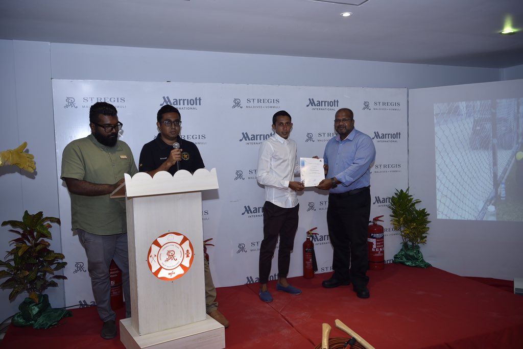 anwarnaeem's tweet photo. Honoured to take part in the closing ceremony of firefighting training at Vonmuli Resort #resortsaftey #resortsecurity https://t.co/xZcfyCaU84
