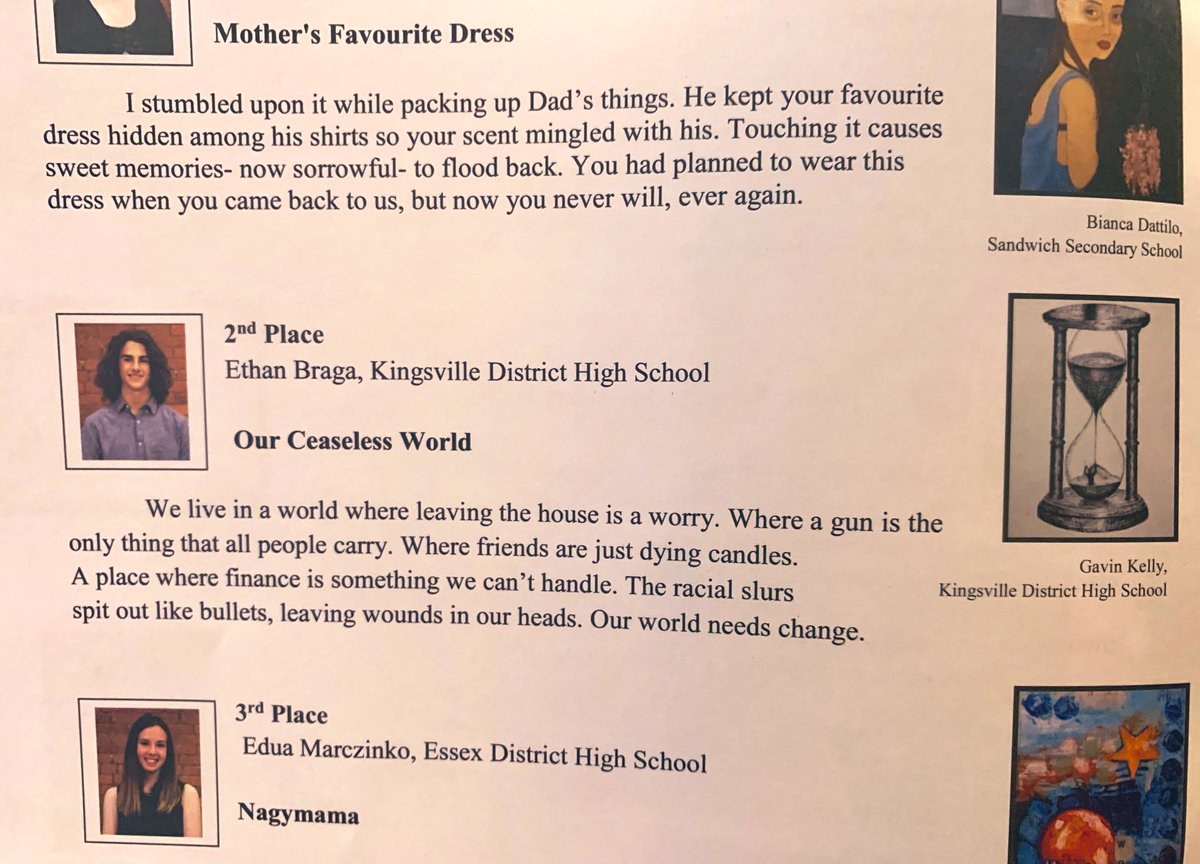 mrsbragasclass's tweet photo. Ethan was so happy to receive his copy of the 2019 Pluralist today.  His writing, entitled “Our Ceaseless World” is on p14. An extra surprise was seeing that Eva’s art work had also been featured again along with many other talented KDHS artists. @gecdsbss https://t.co/Fxg9Nk0gJs