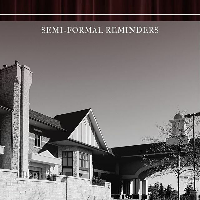 SEMI-FORMAL REMINDERS
Get ready to walk the red carpet because semi-formal is tomorrow! 
Important information for tomorrow:
-Doors open at 6:00 PM, and close at 7:00 PM. You will not be allowed in if you are late.
-Remember to bring photo ID (student ID… ift.tt/2QgQHNX