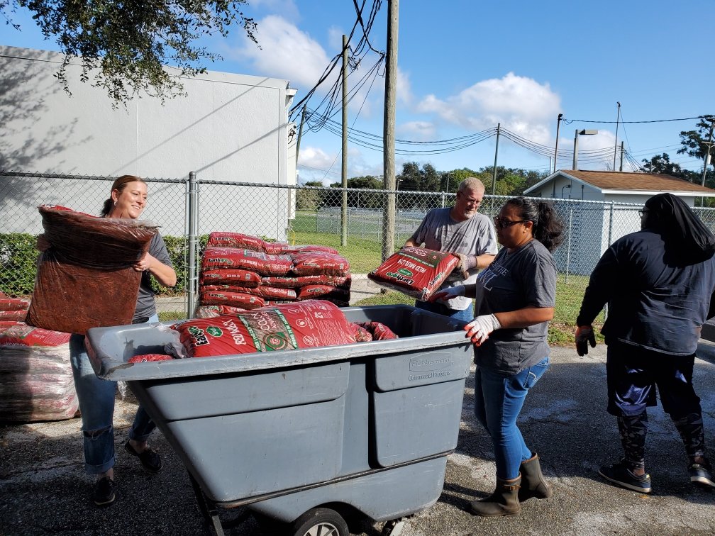 Thanks Grace Family Church
<a href="/GFCFlorida/">Grace Family Church</a> <a href="/gfccourageous/">gfccourageous</a> for laying beautiful red mulch and building a fence on the land lab! <a href="/BuchananBucs/">HCPS Buchanan MS</a> We truly appreciate your partnership! ❤️
<a href="/HCPSArea3/">HCPS Area 3</a>
<a href="/Area3hcps/">Anna Brown</a> 
<a href="/HillsboroughSch/">Hillsborough Schools</a>