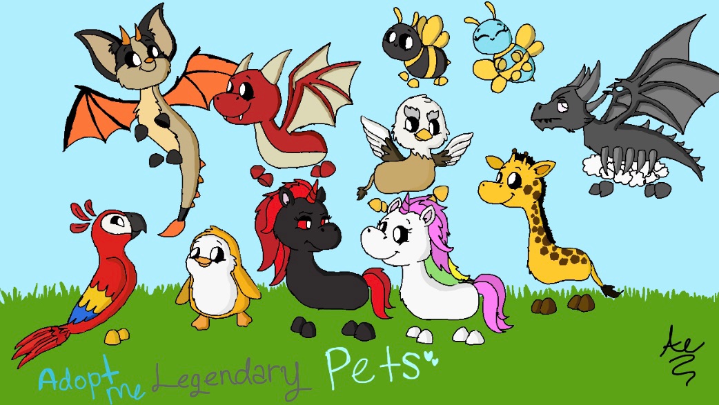ShibaTheDog on X: I can't stop playing adopt me! I just adore the pets,  specially the legendaries, so I decided to draw them! What legendary pet is  your favorite? @newfissy @Bethink_RBX @PlayAdoptMe