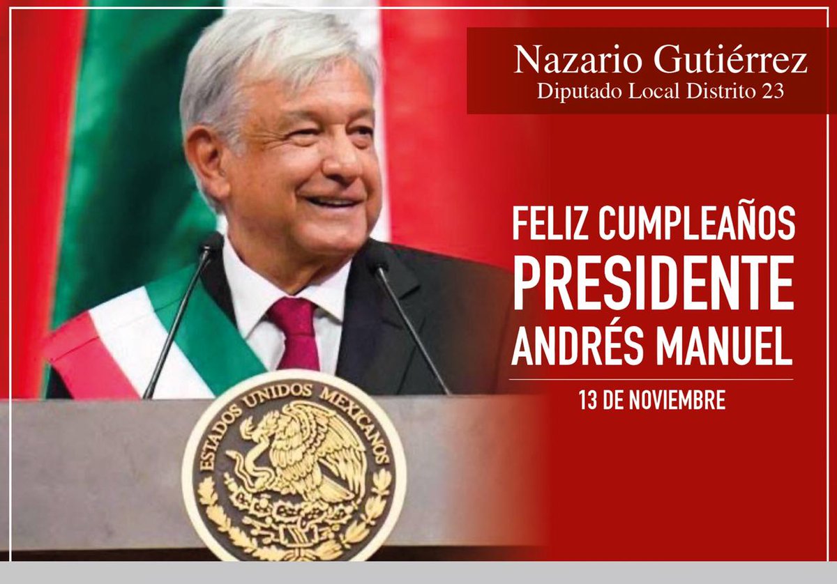 Quiero felicitar a una persona que con su perseverancia y amor por su nación se ha ganado la confianza de millones de mexicanos, ¡Muchas felicidades, Presidente <a href="/lopezobrador_/">Andrés Manuel</a>