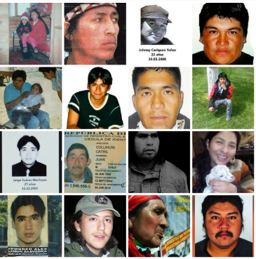 Chumpigeafuy's tweet photo. NO ES SOLO X #Catrillanca,TAMBIÉN ES POR ELLOS K PEDIMOS JUSTICIA!!Fueron ASESINADOS por el ESTADO DE CHILE, QUE NUNCA MAS SE ACALLEN NUESTRAS VOCES POR DEFENDER NUESTROS DERECHOS¡¡¡ https://t.co/nwBpEAydF2