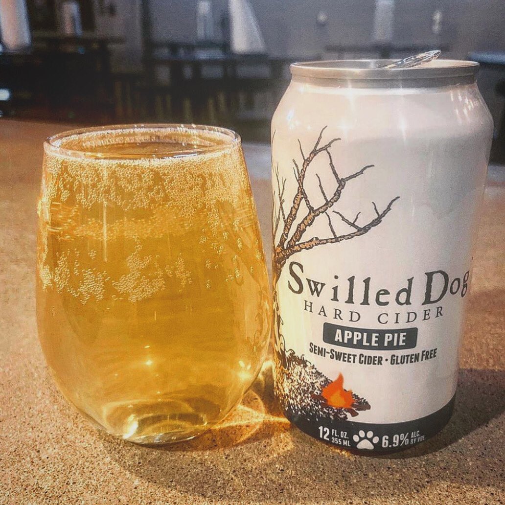 SwilledDog's tweet photo. Ready for our new winter seasonal? Crisp, a bite of cinnamon, and Nanaโs secret apple pie recipe ๐ฅงWe think this one will become a staple at all of your family gatherings this winter โ๏ธ #GetSwilled ๐ธ @highgroundbrewing ๐๐ป https://t.co/aoKKq8FSj7
