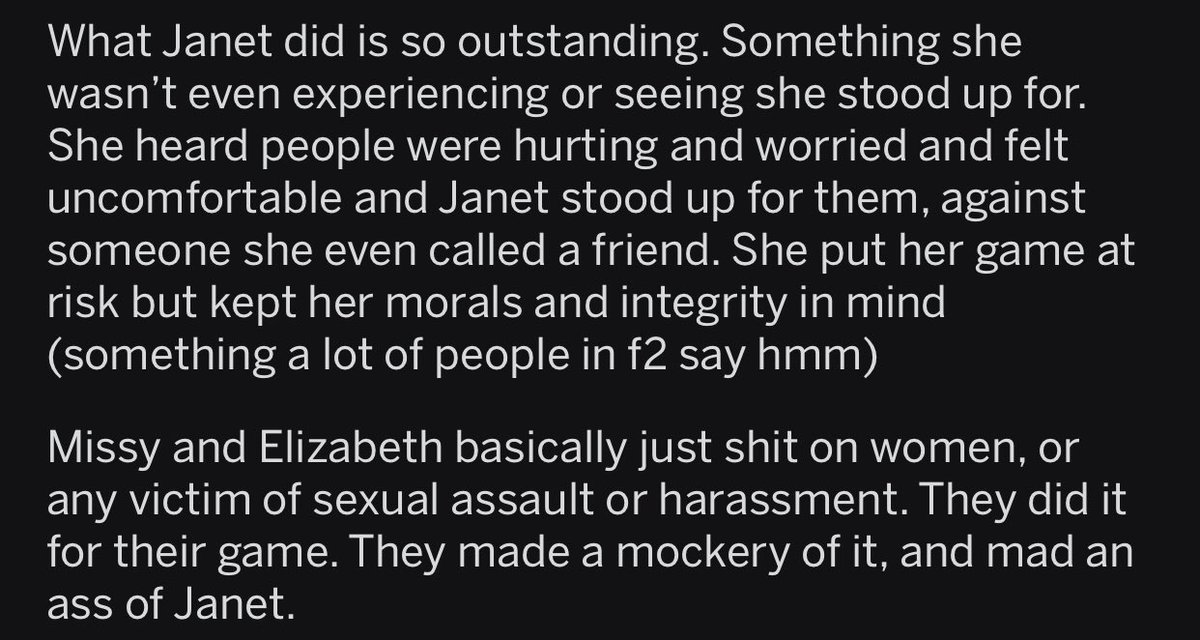 BillyWashATL's tweet photo. Saw this on a Survivor thread and wanted to repost it. Couldn’t have said it better myself. #Survivor @survivorcbs https://t.co/Shp4mJfXdp
