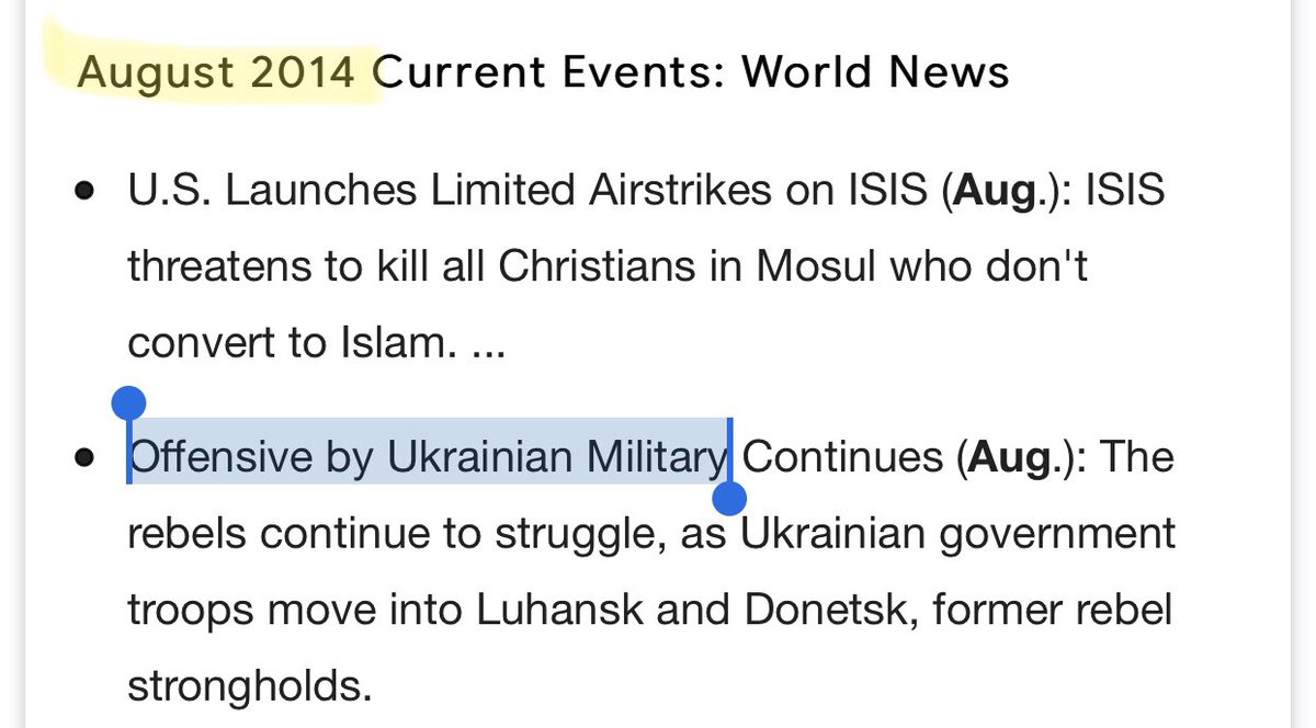 What else happened in August 2014?!UKRAINIAN Offensive