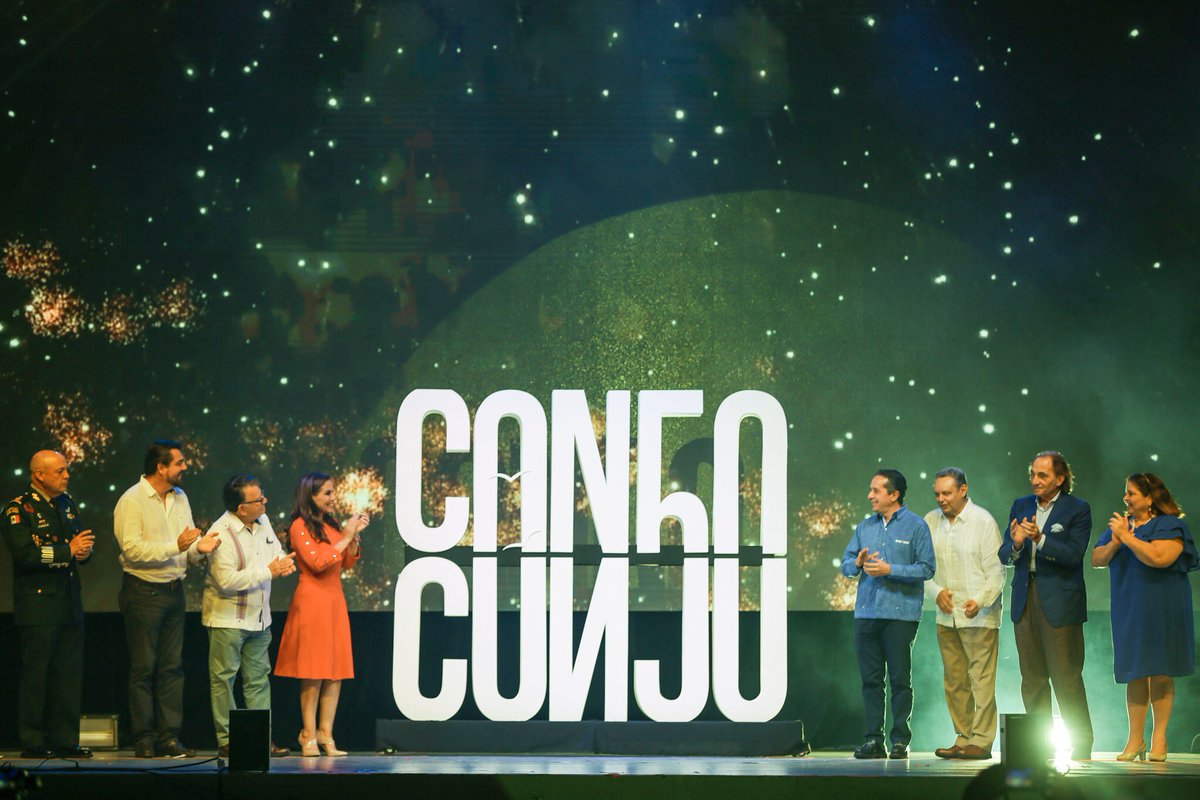 MaraLezama's tweet photo. La imagen del #50AniversarioCancún representa la grandeza de nuestra ciudad y de su gente, el amor que sentimos por #Cancún y las ganas de hacer de éste, el mejor lugar para visitar y para vivir. https://t.co/jT7PEA7GFE