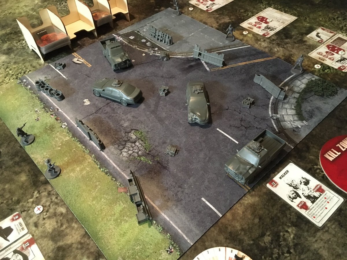 RemassogsRealm's tweet photo. #rickgrimes & #carlgrimes engage in some shooting lessons. Little do they know it has not only attracted #zombies but #scavengers #derek , #sandra & #patrick as well. #thewalkingdead #alloutwar @manticgames . #tutorial2 #tabletopgames #boardgames #kickstarteredition https://t.co/Gzw92W1H7F