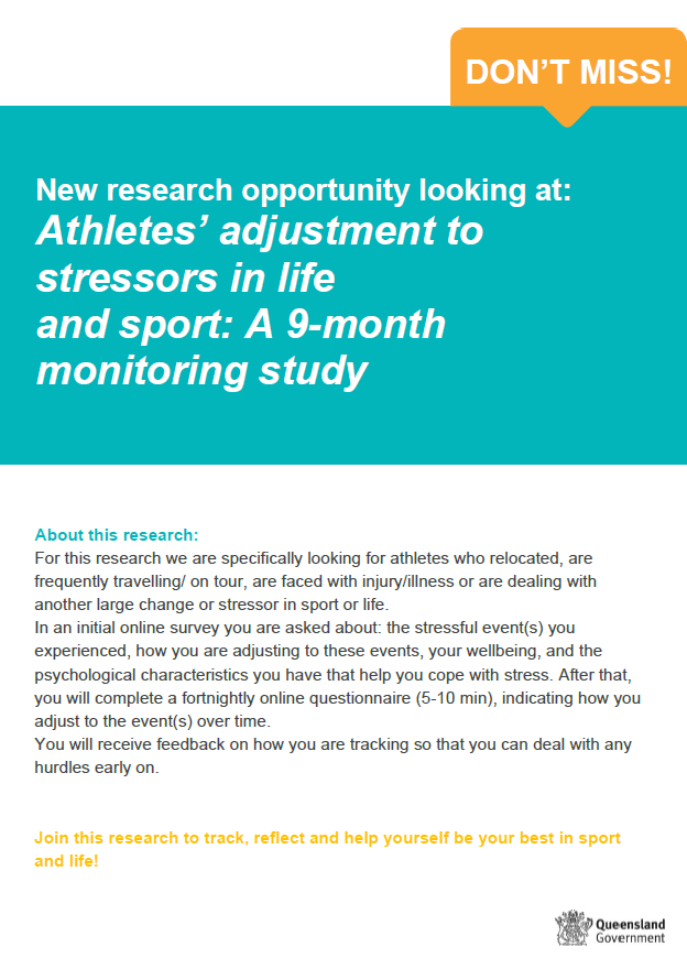 QldAcademySport's tweet photo. Have you recently relocated? 
Are you frequently travelling or on tour? 
Are you affected by injury and/or illness? 
If you answered yes to any or all of the above and are over 18, currently sitting as a state level athlete or higher -this research project may be for you! https://t.co/ob63svHBBR