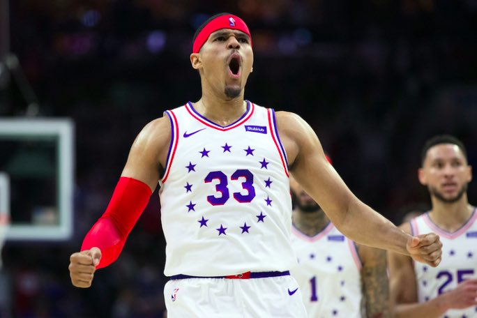 A Thread: Last night the  #Sixers barely won a close game against the Cavs but could squeak out a victory tonight against the Magic. He didn’t play tonight but so far this season Tobias Harris has had 5 games where he shot under 46% from the floor. Let’s talk about it.  #NBATwitter  