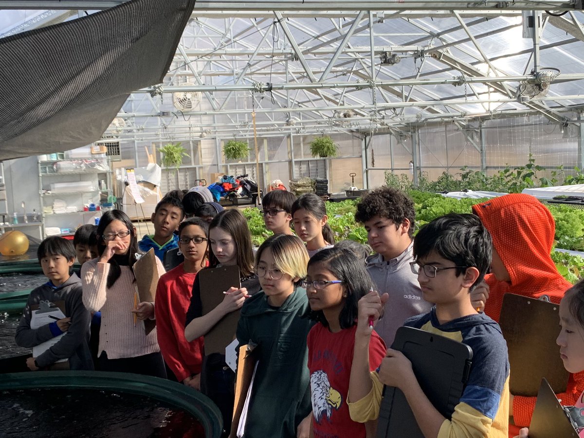 TeachCSPhanatic's tweet photo. Our students will be making their own aquaponic/hyrdroponic system in school so learning how a 21st Century farm utilizes technology &amp; current practices is invaluable advice &amp; information as they design &amp; build their own systems. #BellaVitaFarm @RCMSPrincipal @rcmscentercoor1 https://t.co/E15qNKXqhU