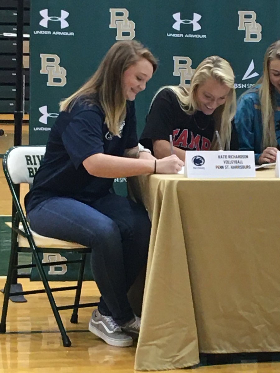 RBGatorsVolley's tweet photo. Always a special day to have one of your athletes sign their NLI to continue playing at the next level. Congratulations Katie!  We know you’re going to do great things! #gators #nittanylions https://t.co/jIhO4SKkLJ
