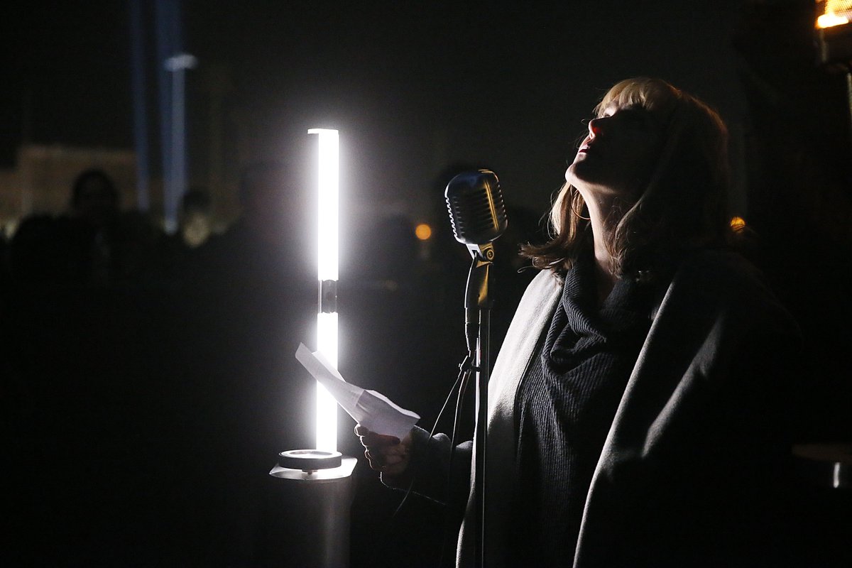 The <a href="/BorderTuner/">Border Tuner</a> art instillation Wednesday night near the border of El Paso and Ciudad Juárez <a href="/elpasotimes/">El Paso Times</a>