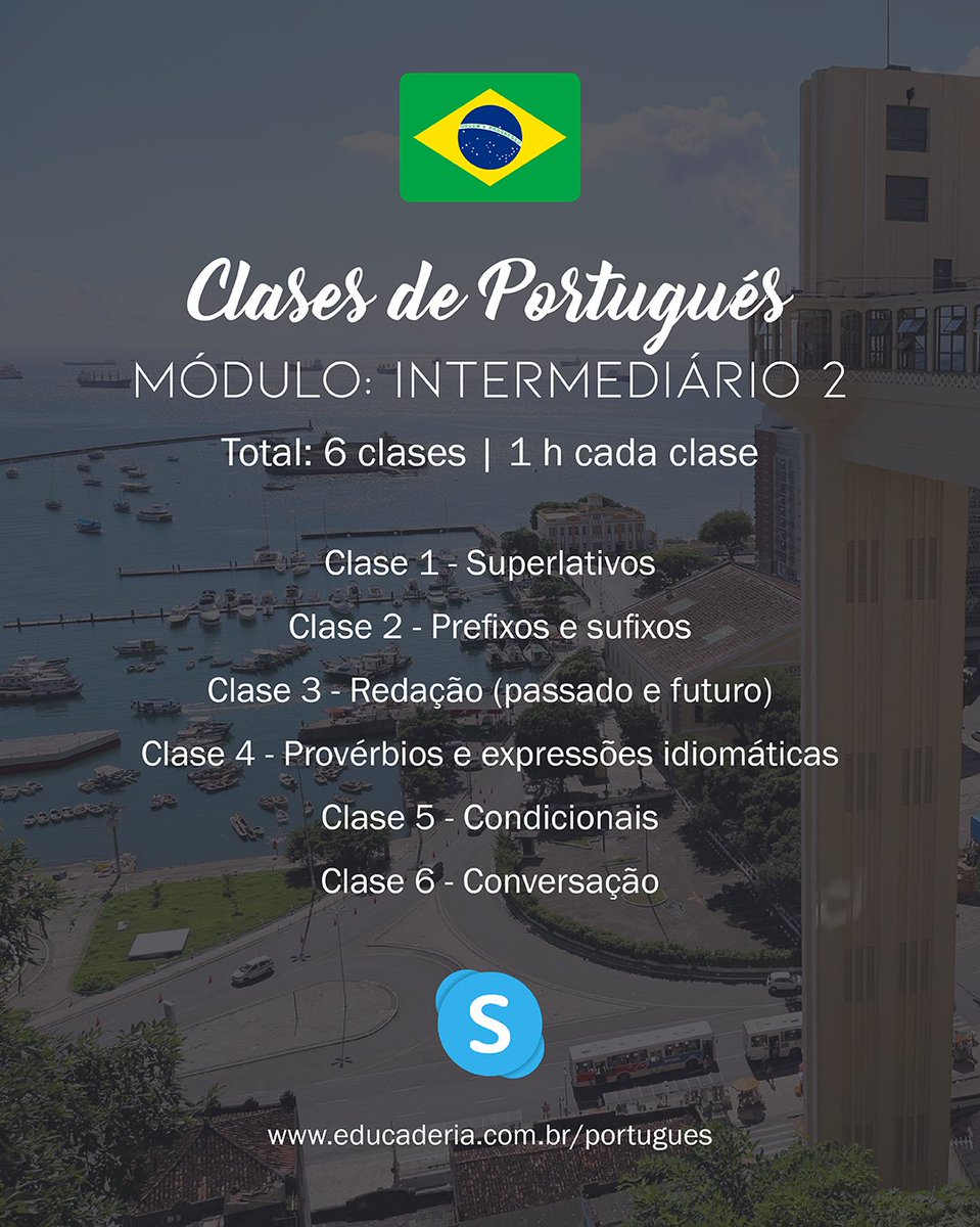educaderia's tweet photo. Aulas de Português para estrangeiros com professor brasileiro. Conteúdo personalizado de acordo com o nível e a necessidade de cada aluno. Conversação, gramática, negócios ou viagens, do nível iniciante ao avançado. Mais informações: https://t.co/TyS6eT1WZr 🇧🇷🇨🇴 #educaderia https://t.co/QOqAA9OM2S