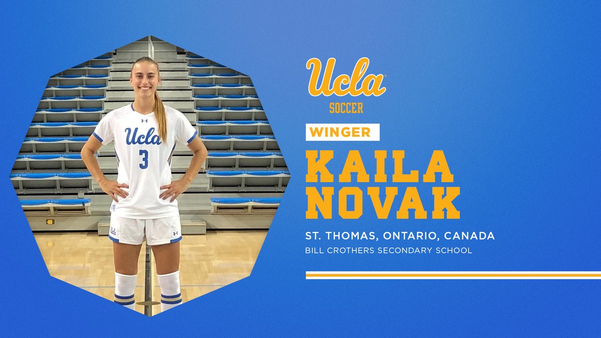 UCLAWSoccer's tweet photo. Meet our newest Canadian Bruin, U-20 @CanadaSoccerEN winger Kaila Novak! 🇨🇦🐻

#GoBruins | #NationalSigningDay | #UCLABound https://t.co/3OkSKsNt1V