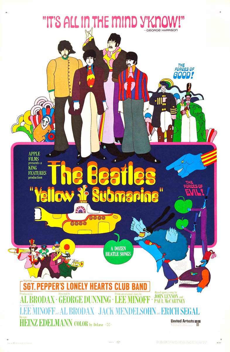 FilmNewsNos's tweet photo. 🎬MOVIE HISTORY: 51 years ago today, November 13, 1968, the movie ‘Yellow Submarine’ opened in US theaters!
#TheBeatles #JohnClive #GeoffreyHughes #PeterBatten #PaulAngelis #DickEmery #LancePercival #PaulMcCartney #RingoStarr #JohnLennon #GeorgeHarrison https://t.co/NuVl8HdYPY
