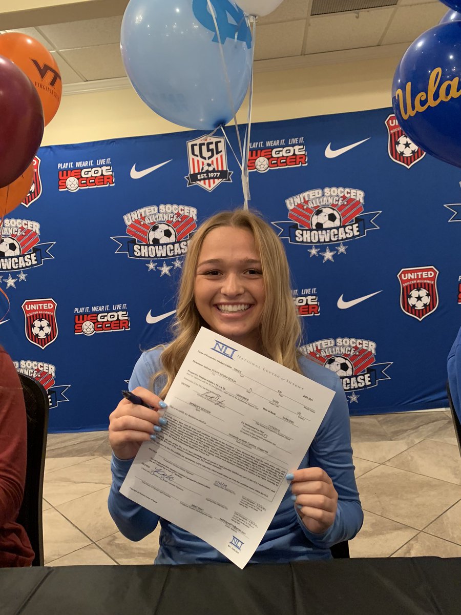 National Signing Day in the books⚽️ <a href="/uncwomenssoccer/">UNC Women's Soccer</a> @unitedsoccerorg
