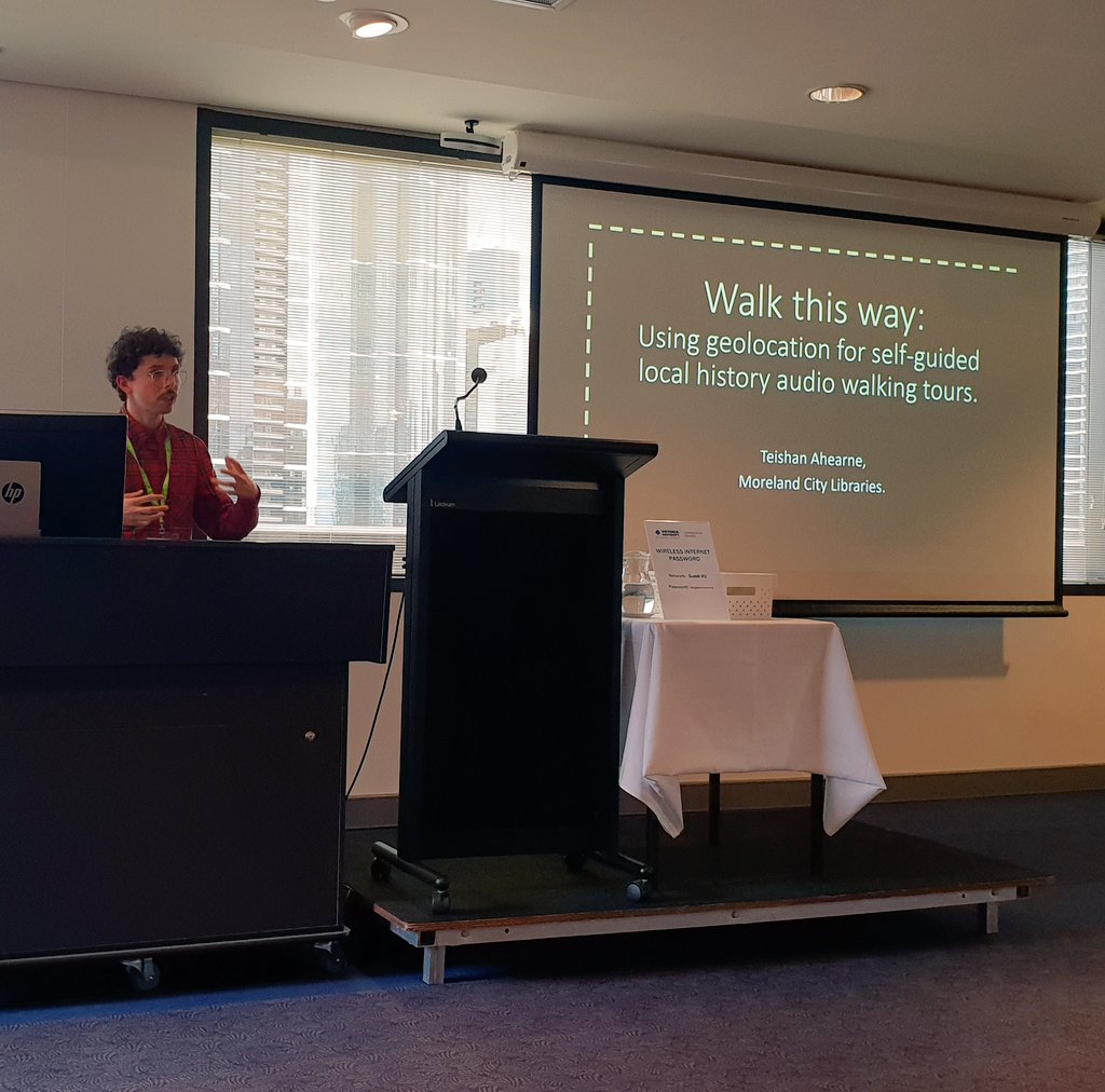 Kimleylib's tweet image. Walk this way with @overdueitems for #LibTech19