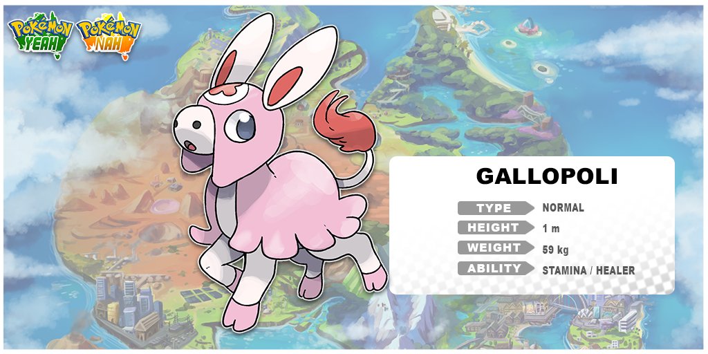 Not everything is out to get you in Pokemon Yeah and Pokemon Nah. Meet Gallopoli, the Nurse Joy's companion for the Straya region. A dedicated Pokemon that will truly never give up when trying to help other Pokemon and people. I'll be posting up concept sheets in the replies!