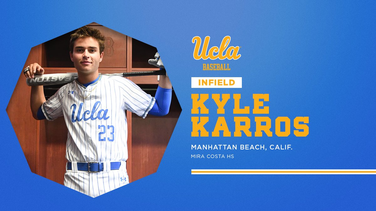 UCLA Baseball on X: We're ready to unveil our first #SigningDay NLIs!  First up is Mira Costa infielder Kyle Karros! Kyle is the son of  UCLA/Dodgers star Eric Karros and the brother