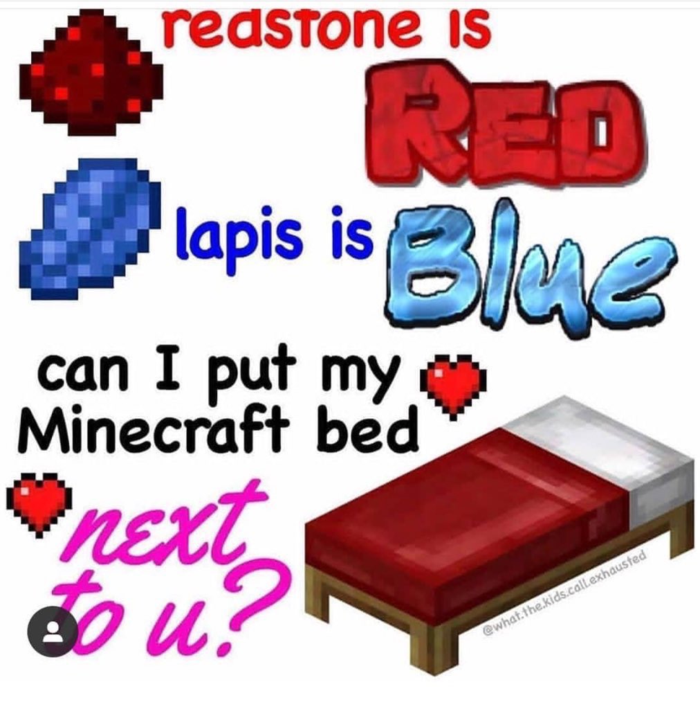 photo What If We Put Our Beds Together if we put our minecraft beds together