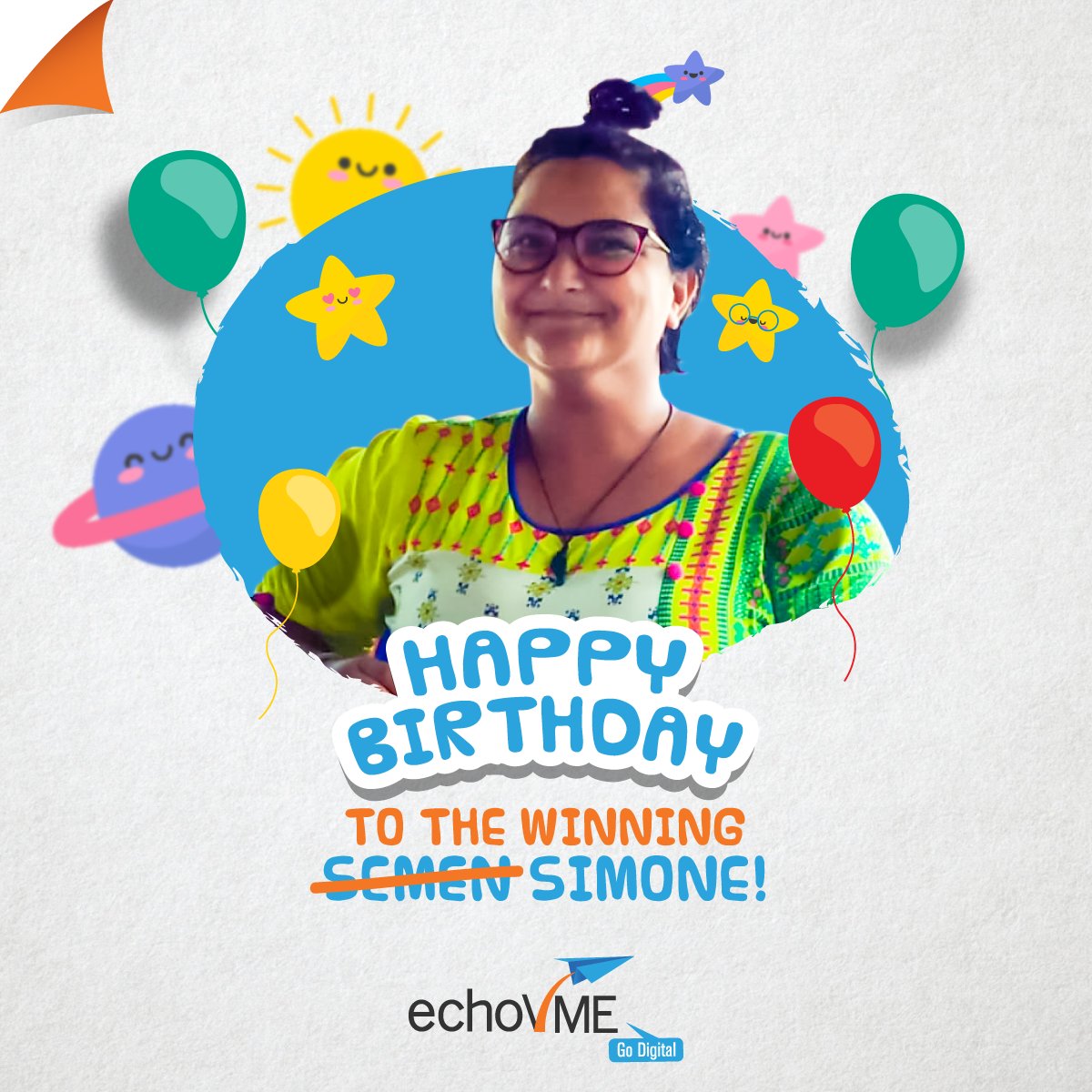 echoVME's tweet photo. Here is wishing Simon Ramesh Suresh (a.k.a) Cutie (a.k.a) the lover of Persian cats (a.k.a) Simone Rachel Suares a very Happy Birthday!
#HBD #BirthdayGirl #echoVME #echoVMEan #echoVMELife https://t.co/U02FPz9yDc