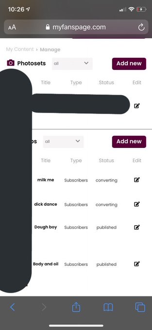 2 new videos upload on MyFansPage and a new photoset! go see what they are👀 https://t.co/bcdlICTmSl https://t