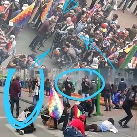 elu_gam12's tweet photo. #Bolivia #DENUNCIA
Hoy fui testigo de la basura de la prensa #Argentina se reunieron con los manifestantes masistas y acordaron armar un teatro, los hicieron tirarse al piso, la prensa sacaba fotos y filmaban llorando por la supuesta represión policial
@AmericaTV
@telefenoticias https://t.co/ypdhr4DG7C