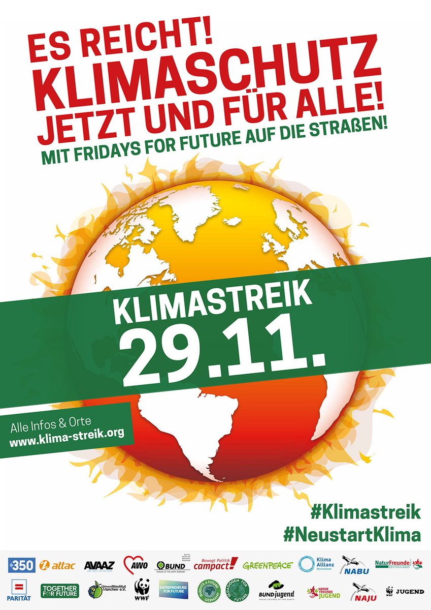 HR_ARTiXt's tweet photo. Es ist wieder Klimastreik: Am 29.11.2019 ist #hrforfuture wieder aufgerufen ein Zeichen zu setzen: https://t.co/31X2m2bU0f
#Personalerstreik
Macht mit für unser Welt!
@pm2null @hrp_fla Ich bin in Wiesbaden dabei.
#followerpower https://t.co/jxk08kQMeO