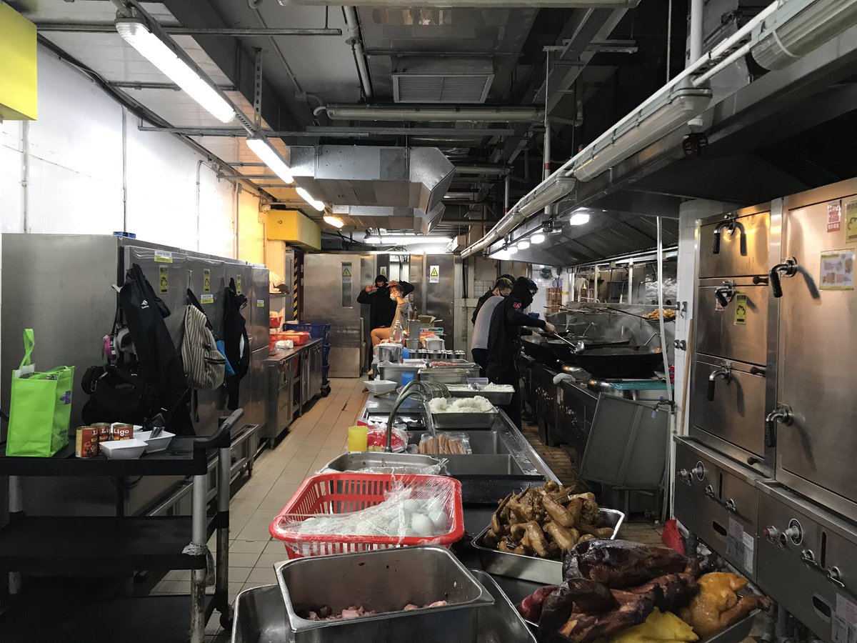 The canteen has been turned into a supply centre filled with food, warm clothing and various gear to protect against tear gas and pepper spray. The kitchen is still operational as well, with student volunteers preparing simple meals for their “brothers and sisters.”