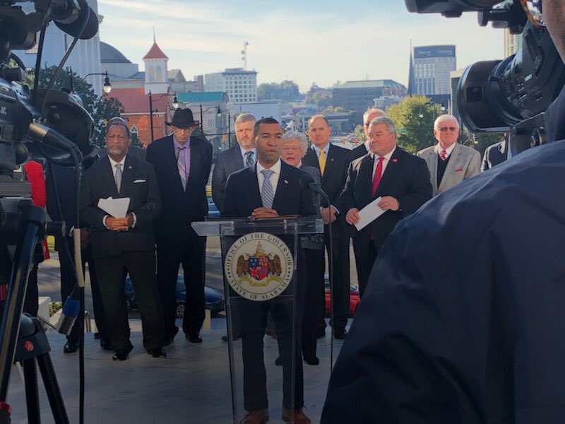 stevenlouisreed's tweet photo. A great Day 1! Announced a $400M investment and addition of 1200 jobs in ⁦@CityofMGM⁩ &amp; River Region by ⁦Hyundai/HMMA. I look forward to more of these. https://t.co/GW4msvbgp8