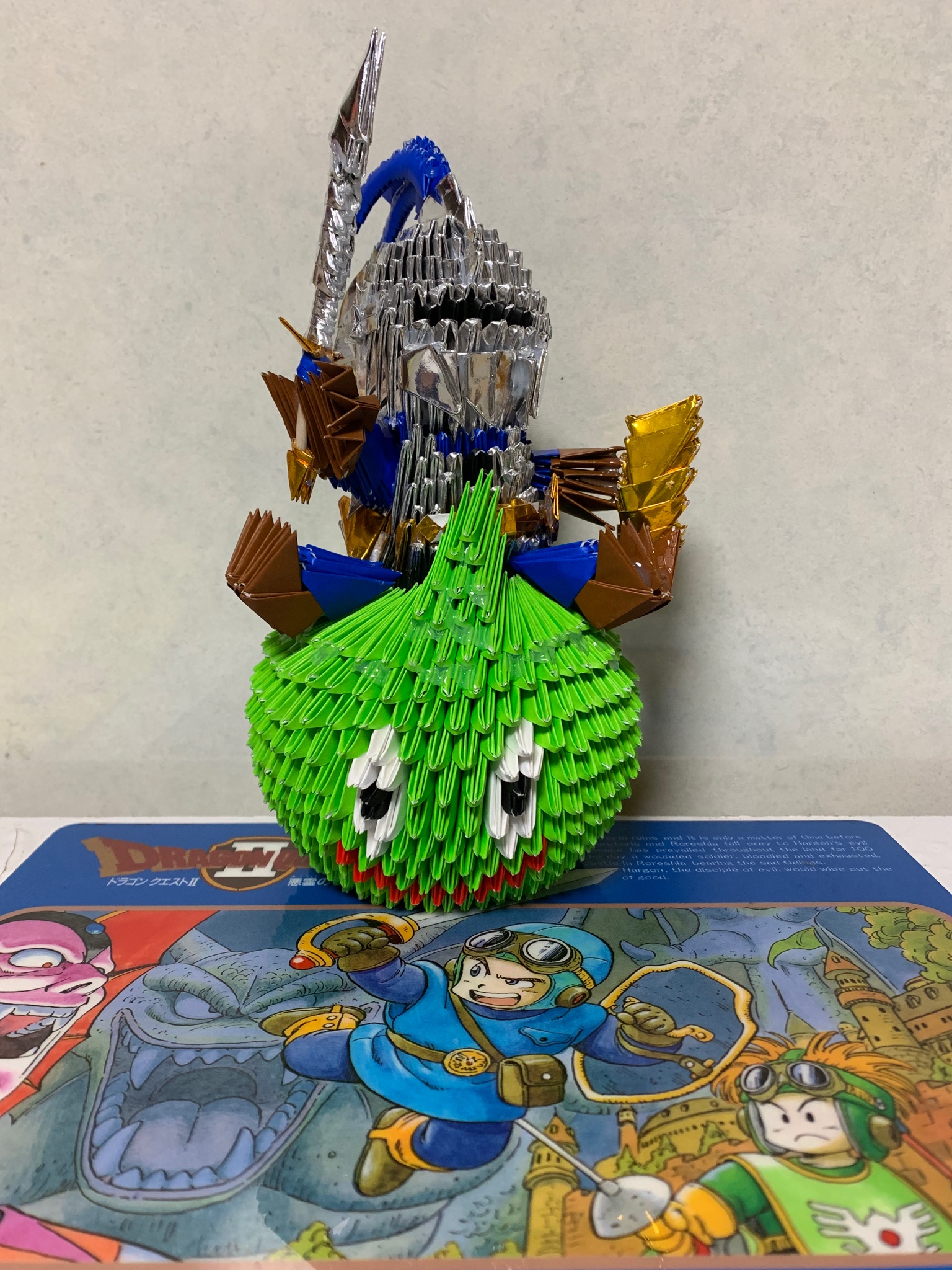 ひひ 今回はドラゴンクエストのスライムナイトを作りました 3d折り紙 ドラゴンクエスト スライムナイト T Co H5ubfynx8l Twitter