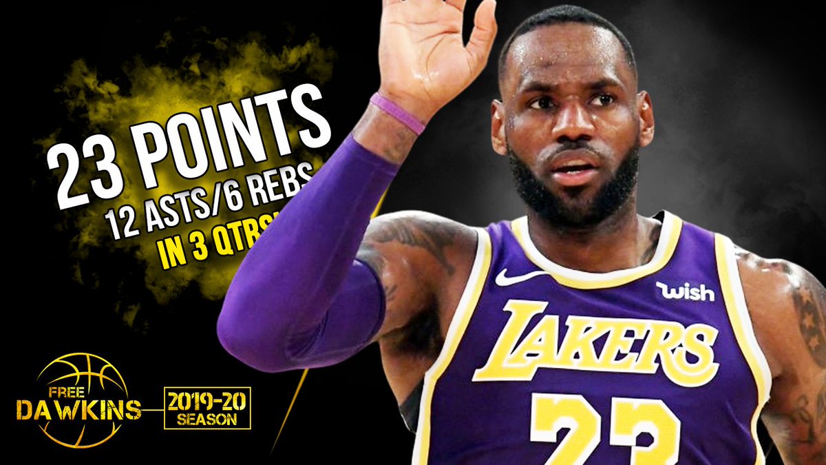 Freedawkins Com On Twitter Lebron James Full Highlights 2019 11 13 Lakers Vs Warriors 23 Pts 12 Asts In 3 Quarters Https T Co 3eor4n7dff
