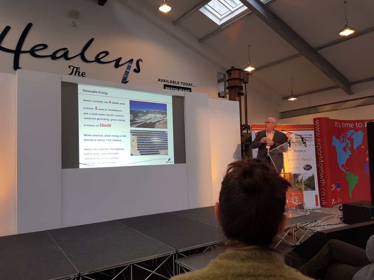 John Hodkin of Imerys talking about their renewable energy production. A key asset for Great South West for the 21st century