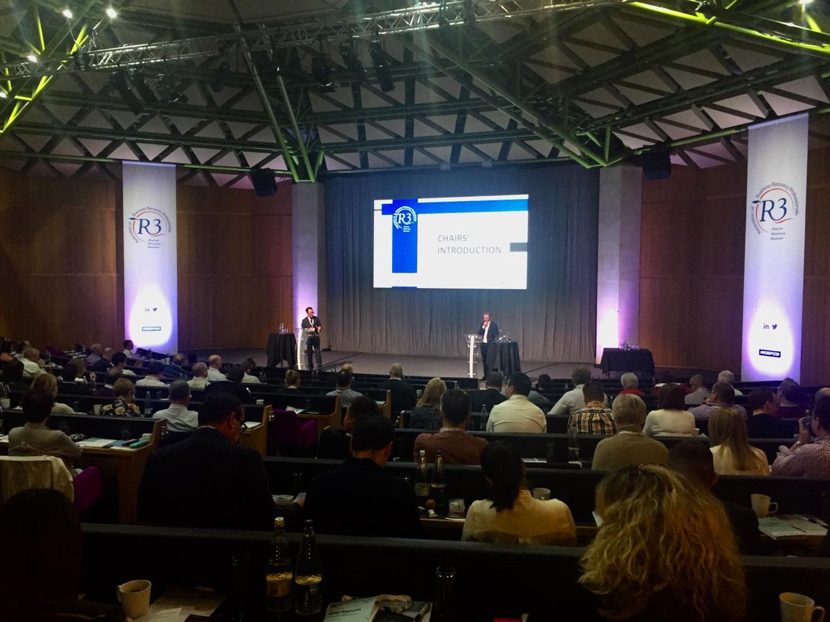 R3_Membership's tweet photo. The 2019 R3 SPG Forum has now kicked off with a Chairs’ Introduction from Trevor Binyon and Simeon Gilchrist. With over 200 delegates attending, we’re really looking forward to the day ahead with some fantastic speakers and content to come.

#R3SPG19 #R3Events https://t.co/NDn1Ur0QWX