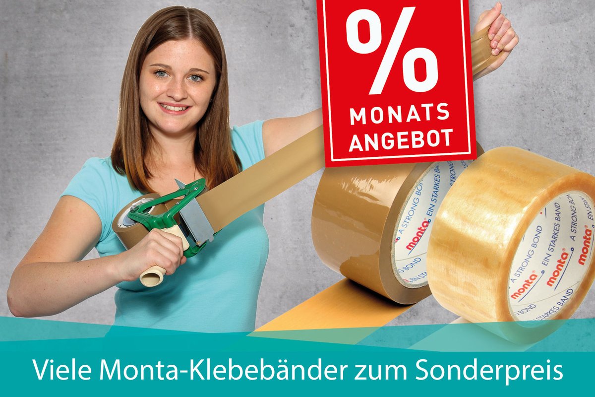 Verflixt und zugeklebt - sind das gute Preise! 😊👍
In diesem Monat bieten wir Ihnen die Klebebänder von Monta zum absoluten Sonderpreis an!
Top-Qualität zu günstigen Preisen - worauf da noch warten?! 😉
➡️shop.transpak.de/klebebaender-e…