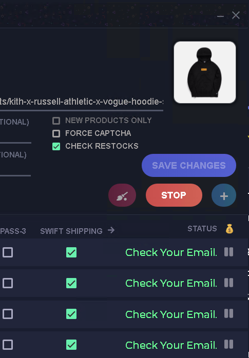 tianhui050's tweet photo. S/O
BOT:@KodaiAIO @KodaiSuccess 
server:@10xServers 
my group:@ChinatownNotify @SkrNotify @MEKNotify 
proxies:@ChinatownNotify      @SmtProxies https://t.co/M6KKgqO7FI